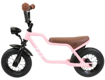 Produktbild von Bandits & Angels Laufrad Fatbike Pink ab 2 Jahren für Jungen und Mädchen – Einzigartiges Laufrad – Metall – Pink – Mit funktionierendem Scheinwerfer