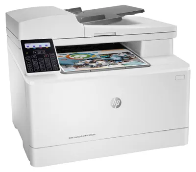Obrázok produktu pre HP Color LaserJet Pro Farebná multifunkčná tlačiareň MFP M183fw, Color, Tlačiareň pre Tlač, kopírovanie, skenovanie, faxovanie, Automatický podávač na 35 hárkov; Energeticky účinné; Silné zabezpečenie; Dvojpásmové pripojenie Wi-Fi, Laser, Farebná tlač, 600 x 600 DPI, A4, Priama tlač, Biela