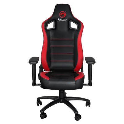 Zdjęcie produktu dla Marvo CH-118, Fotel dla gracza, 150 kg, Uniwersalne, Stal, Czarny, Czerwony, PCW