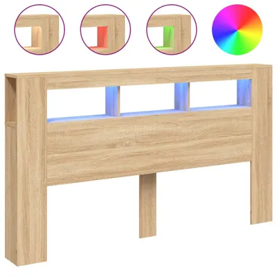 Obrázok produktu pre vidaXL LED čelná doska Sonoma dub 180x18,5x103,5 cm materiál na báze dreva