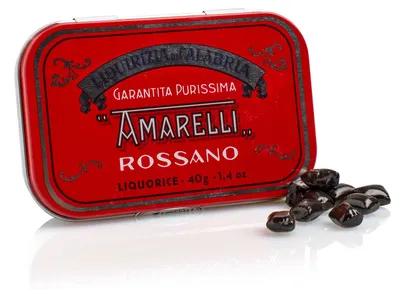 Produktbild von Amarelli Lakritzpastillen Rossa / aus purem Süßholz 480 gr.