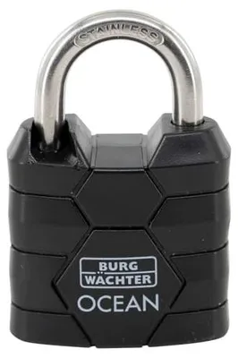 Produktbild von Burg Wächter Ocean Vorhängeschloss 490 NI 30 SB Messing 50 mm