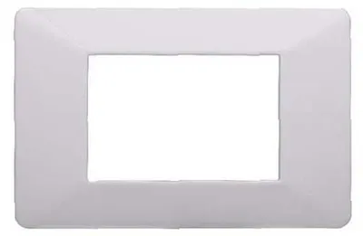 Productafbeelding van Witte afdekplaat voor stroomonderbrekers, 'Starlight', 3 modules