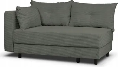 Produktbild von Schlafsofa - mit Bettkasten - Dunkelgrau - 3 Sitzer Sofa - Couch mit Schlaffunktion - Stilvoll Bettsofa - Wohnzimmer Polstersofa - Links - ZOOMY