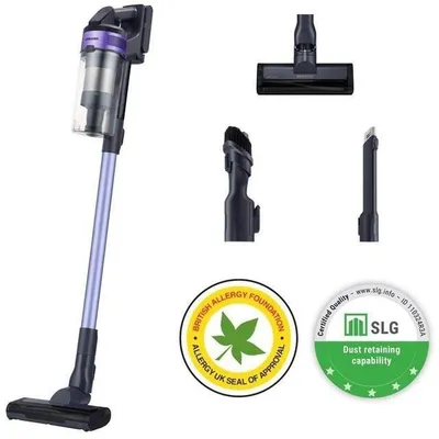 Produktbild von Samsung VS15A6031R4, Stabstaubsauger, Beutellos, Schwarz, Violett, 0,8 l, Trocken, Zyklonal