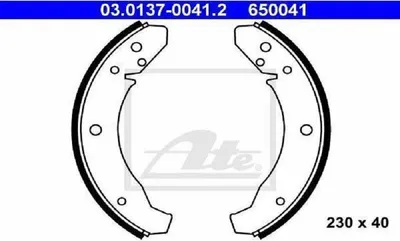 Produktbild von Ate Bremsbackensatz 03.0137-0041.2