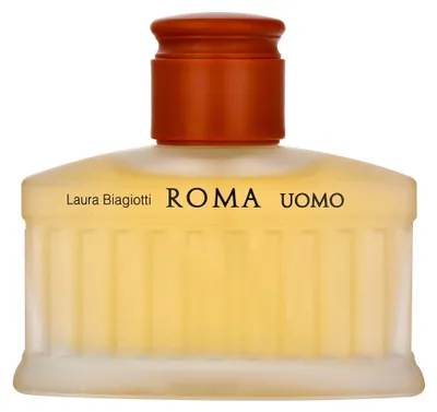 Produktbild von Laura Biagiotti Roma Uomo, Männer, 40 ml, Nicht nachfüllbare Flasche, Basilikum, Grapefruit, Lorbeer, Mandarine, Geranium, Bernstein, Zedernholz, Massoia, Moschus, Sandelholz, Vanille