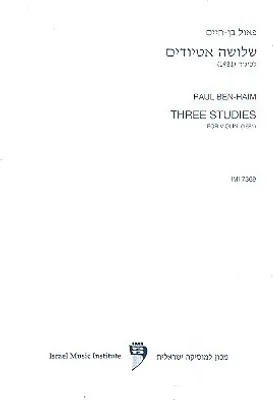 Produktbild von 3 Studies for violin