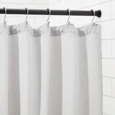 Produktbild von A. Basics Verstellbare Duschvorhang-Spannstange, 91 bis 137 cm, Schwarz