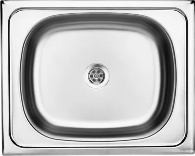 Produktbild von Stahlspülbecken, 1-Becken - satin -  500 x 400 x 150 mm