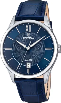 A close-up studio shot of a men's wristwatch.