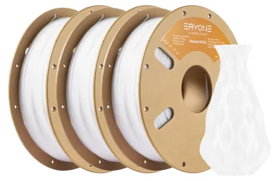 Obrázek produktu pro 3D tiskárny, filament, materiál PETG, snadný tisk, bílá barva