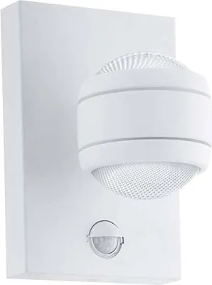 Immagine prodotto di EGLO Applique da esterno a LED con rilevatore di movimento "Sesimba 1" bianco, lampada da esterno a 2 luci