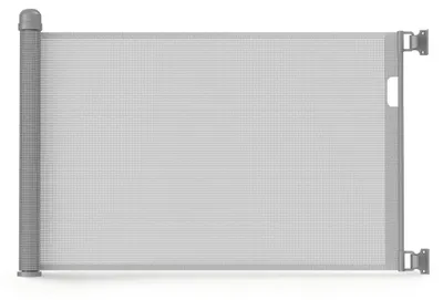 Obrázek produktu pro Bezpečnostní dveřní roleta 0-150 cm Strážce schodů Psí dveřní brána a dětská schodišťová stráž Stahovací dveře pro vnitřní i venkovní použití - šedá CEEDIR