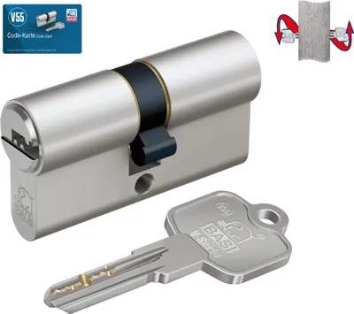 Produktbild von BASI - V55 - Profil-Doppelzylinder - 30/40 mm - Gleichschließend Nr. 20 - Not- und Gefahrenfunktion