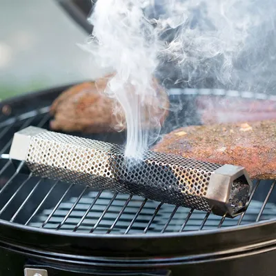 Obrázek produktu pro Peletová kuřácká trubka Šestihranná nerezová BBQ trubka Venkovní síťový gril Generátor kouře