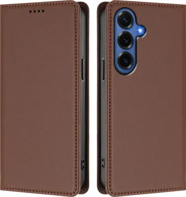 Immagine prodotto di Custodia per Samsung Galaxy S26+, Flip Cover in Finto cuoio antiurto magnetica con supporto Marrone