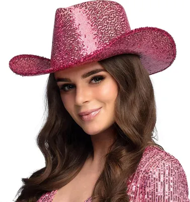 Image de Cowboyhut Rodeo Party Pailletten pink