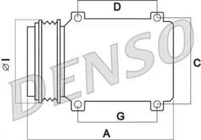 Produktbild von DENSO Kompressor, Klimaanlage  DCP17006