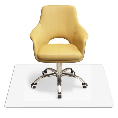 Produktbild von COSTWAY Bodenschutzmatte aus PVC, Schutzmatte transparent, Unterlegmatte zum Bodenschutz, Buerostuhlunterlage 120x150cm