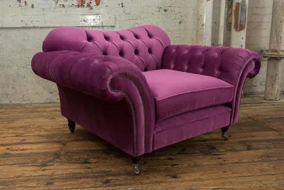 Zdjęcie produktu dla Chesterfield Design Sofa Fotel Kanapa Tapicerka Luksusowe tekstylne kanapy 1-osobowe #131