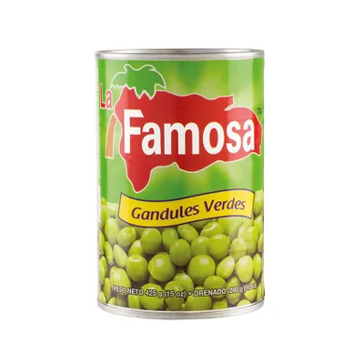 Produktbild von LA FAMOSA grüne Erbsen Gandules verdes 425g