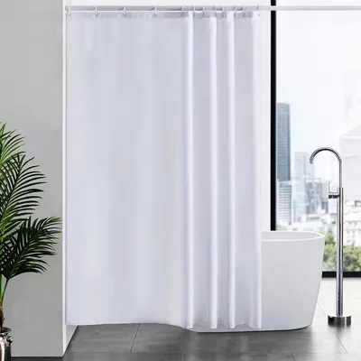 Produktbild von Polyester-Duschvorhang - Wasserfest und Schimmelabwehr - 1 Stück - 200x200 cm