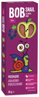 Produktbild von Apfel-Schwarze Johannisbeere Snack 30 g BOB SNAIL