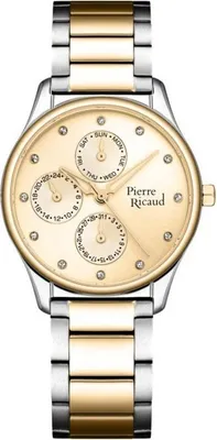 Imagen del producto de Reloj Pierre Ricaud P21057.2141QF, con incrustaciones de circonitas, de color plateado