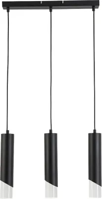 Zdjęcie produktu dla Lampa wisząca Hardin czarna 3xE27x40W akryl wym:120x45x6cm IP20 Reality