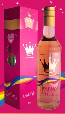 Produktbild von Pink Drink Beerenlikör, 0,7l, alc. 15 Vol.-%