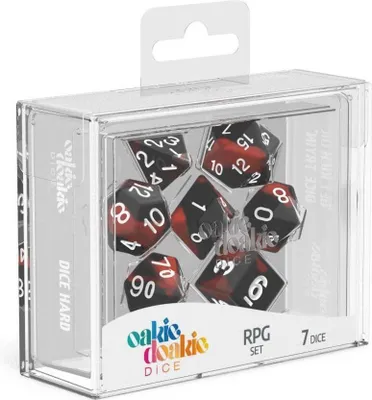 Obrázok produktu pre Oakie Doakie Dice RPG set Glow in the Dark - Lava 7 kusov