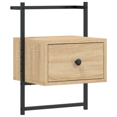 Produktbild von Wand-Nachttisch Sonoma-Eiche 35x30x51 cm Holzwerkstoff