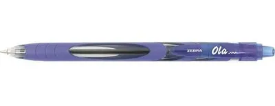 Produktbild von Kugelschreiber, 0,27 mm, Druckmechanismus, ZEBRA "OLA", blau