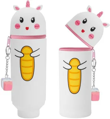 Produktbild von Weiches Silikon-Etui, 2-in-1, rosa Einhorn, Stressball
