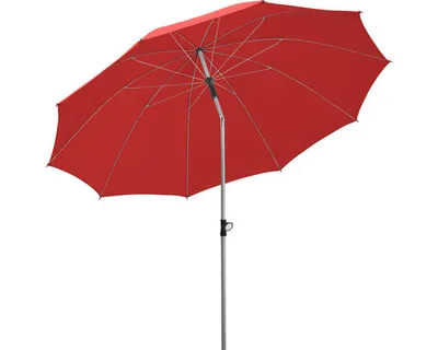 Zdjęcie produktu dla Parasol Locarno 220/10 okrągły, Ø ok. 220 cm LSF 50, kolor: czerwony