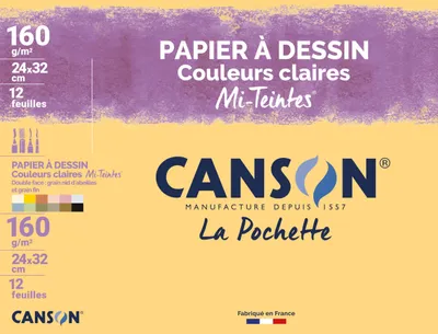 Immagine prodotto di CANSON C200002789 Carta da disegno CANSON Mi-Teintes, 240 x 320 mm, 160 g/m²