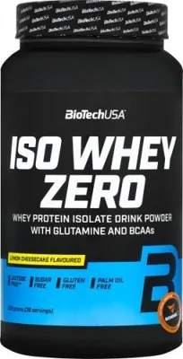 Obrázek produktu pro BioTech USA Iso Whey Zero 908 g okolda / Syrovtkov izolty / Prmiov syrovtkov izolt s extra pidanmi aminokyselinami a BCAA