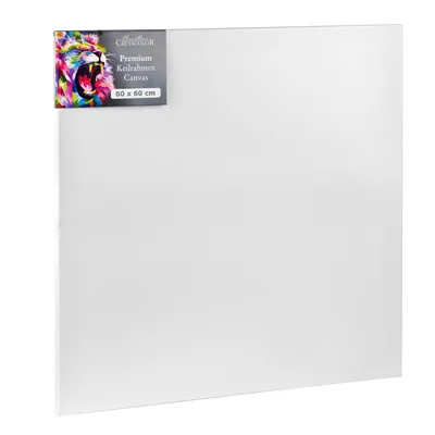 Image de Châssis Cretacolor 60 x 60 cm - 1 pièce - Toile - Toile de peinture haut de gamme sur châssis en bois - Toile en coton pour l'acrylique, l'huile et les techniques mixtes