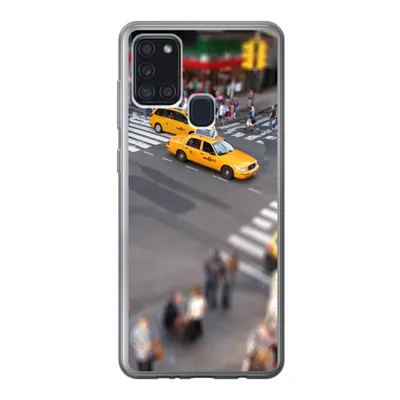 Produktbild von MuchoWow® Handyhülle Schutzhülle Hülle für Samsung Galaxy A21s New York - Amerika - Taxi Silikon Softcase Handy Hülle - Hartschale