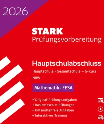 Produktbild von STARK Mathematik G-Kurs - Hauptschulabschluss (EESA) 2026 NRW - Prüfungsvorbereitung