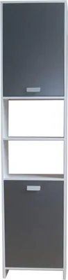 Produktbild von Badschrank Hochschrank Thekla mit Türen und Ablagen 39,5x170x19,5 cm (BxHxT)