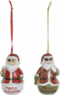 Obrázok produktu pre Závesná dekorácia DKD Home Decor Christmas Resin (2 ks) (4,5 x 3 x 7 cm)