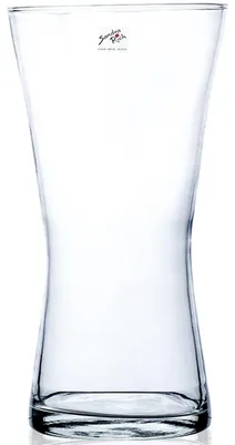 Rechteckige Glasvase, transparent, 36,2 cm hoch