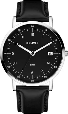 Produktbild von s.Oliver Herren Armbanduhr Echtleder