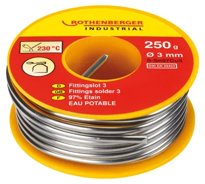 Produktbild von Rothenberger Industrial Fittingslot 3,3mm 250g