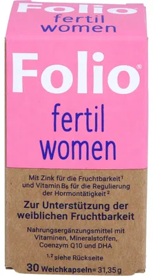Image de Folio fertil women gélules molles pour le soutien de la fertilité féminine, 30 gélules