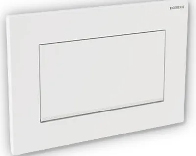 Produktbild von Geberit 115.893.JT.1, Spülplatte, Weiß, Rot, Chrom, Geberit, 246 mm, 12 mm, 164 mm