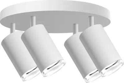 Obrázok produktu pre Stropné svietidlo TURYN, biele, 4xGU10x10W, hliník, rozmery: 16,3x25x25 cm, IP44, Polux