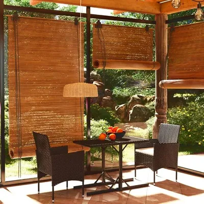 Imagen del producto de Juego de jardín de 3 piezas, color . Conjunto de muebles de jardín que incluye una mesa y 2 sillas. Ideal para balcones, terrazas y jardines